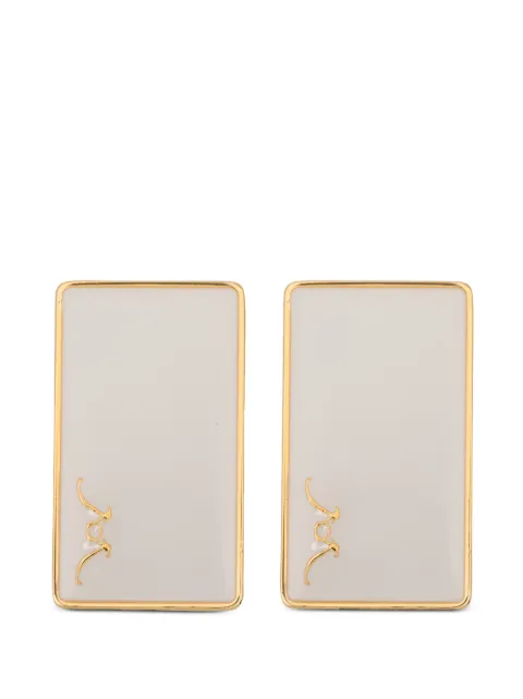Rowen Rose rectangular earrings Gold RRA071907