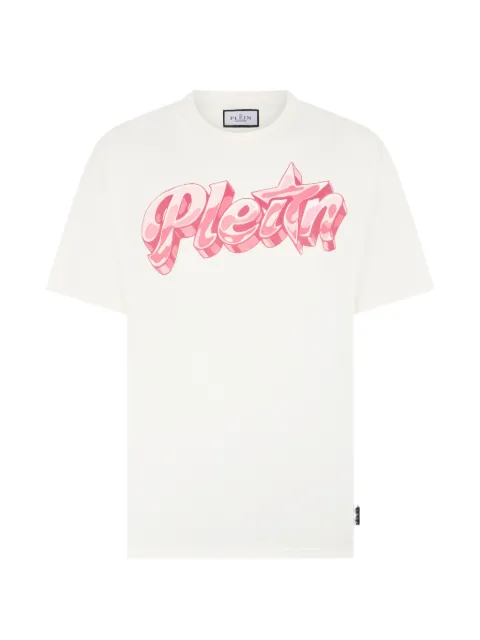 Philipp Plein round neck T-shirt Puffy Gummy Plein Neutrals PAFCMTK9056PJY002N