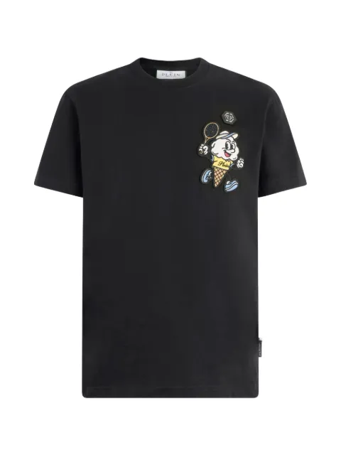 Philipp Plein round neck T-shirt gelato monsters Black PAFCMTK9016PJY002N