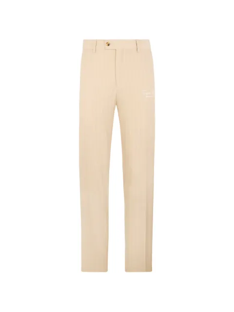 Philipp Plein joy fit trousers pinstripe tennis Neutrals PAFCMRT1686PTE022N