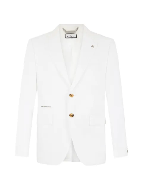 Philipp Plein miami vice fit blazer White PAFCMRF2158PTE105N