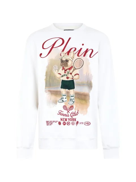 Philipp Plein new york tennis sweatshirt White PAFCMJO1454PTE180N