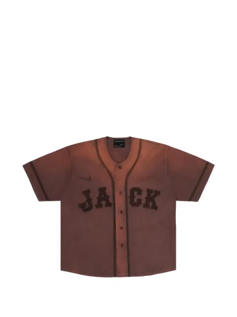 Travis Scott x Fragment x Nike Tokyo Jack Retro baseball jersey Brown CPFM27