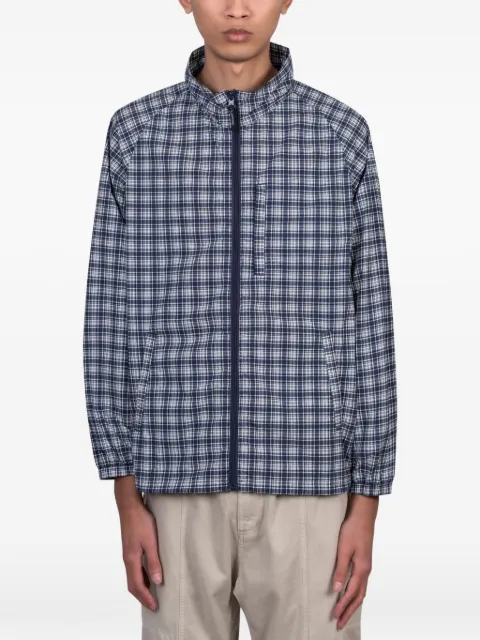 Gramicci checked zip jacket Blue G6SMJ043