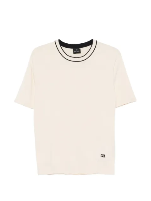 PS Paul Smith logo-embroidered T-shirt Neutrals M2R819ZV22594