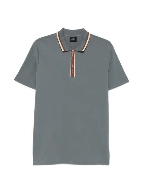 PS Paul Smith zip-neck polo shirt Blue M2R322YV21511