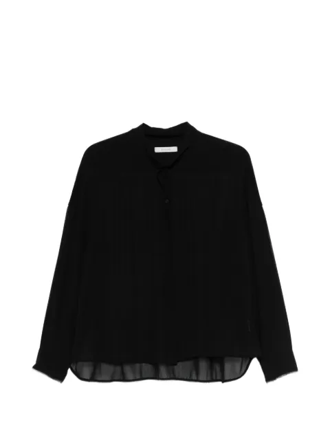 Kristensen Du Nord frayed-detail shirt Black M106