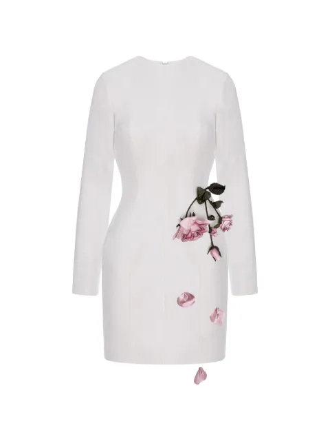 Cristina Savulescu The Promised floral-detail mini dress White SSCS25DRS21