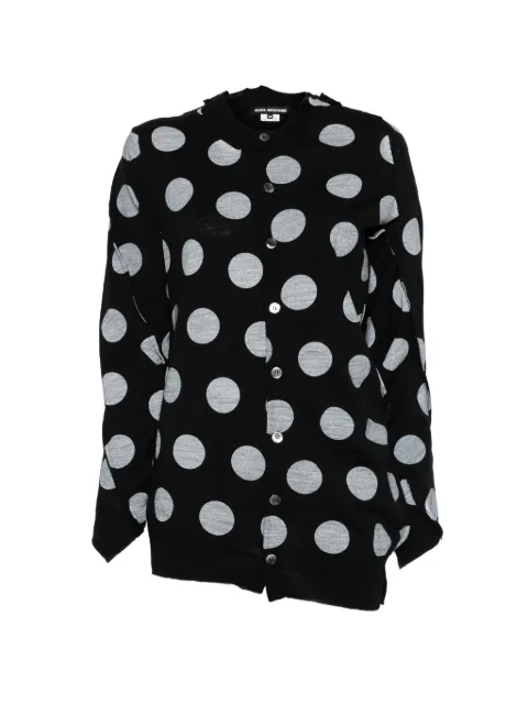 Junya Watanabe polka dot buttoned cardigan Black JQN021