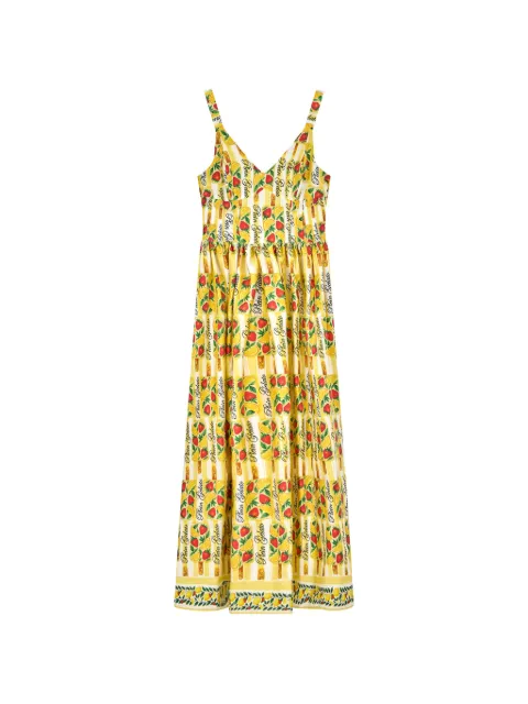 Philipp Plein long dress Plein Gelato Yellow PAFCWRG3658PTE004N