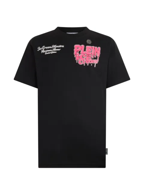 Philipp Plein round neck T-shirt gelato monsters Black PAFCMTK8998PJY002N