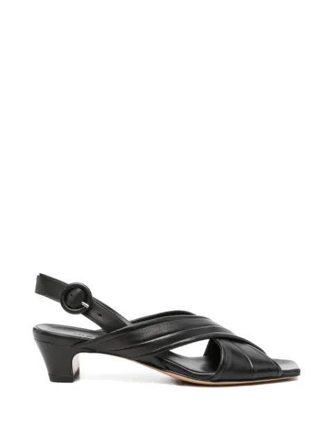 mara bini crisscross-strap sandals Black Z549