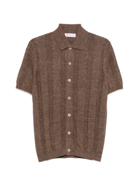 Brunello Cucinelli button shirt Brown M2L707805CNO22
