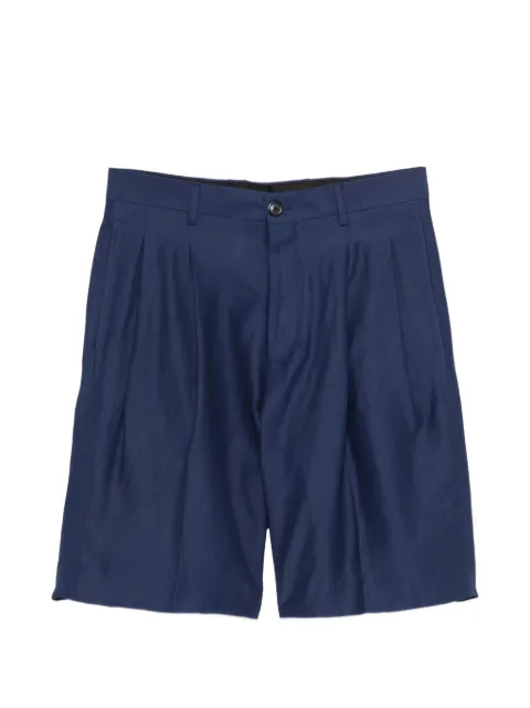 Laneus pleated shorts Blue S6LAMASH090