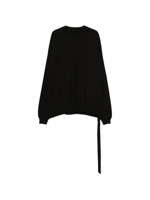 Rick Owens DRKSHDW Hun tie-detail sweatshirt Black DU01F4267RIGP