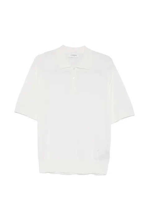 Laneus embroidery polo shirt White S6LAMAKP015036