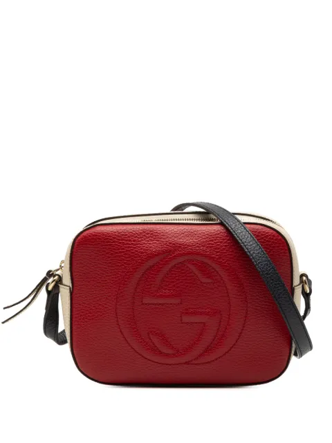 Gucci Pre-Owned 2000-2015 Small Tricolor Leather Soho Disco crossbody bag Red 6IWWWUD5JXF2CDBN