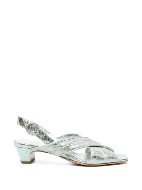 mara bini crisscross-strap sandals Blue Z549