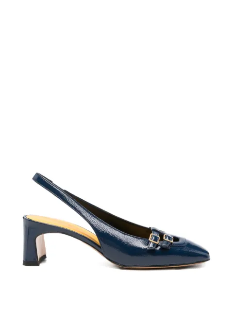 mara bini buckle cut-out pumps Blue Z524
