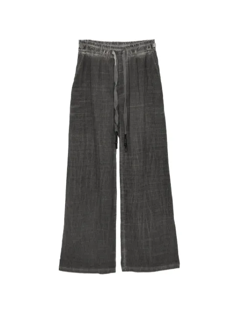 69 BY ISAAC SELLAM cotton textured trousers Grey CARGOMICROONDESPL