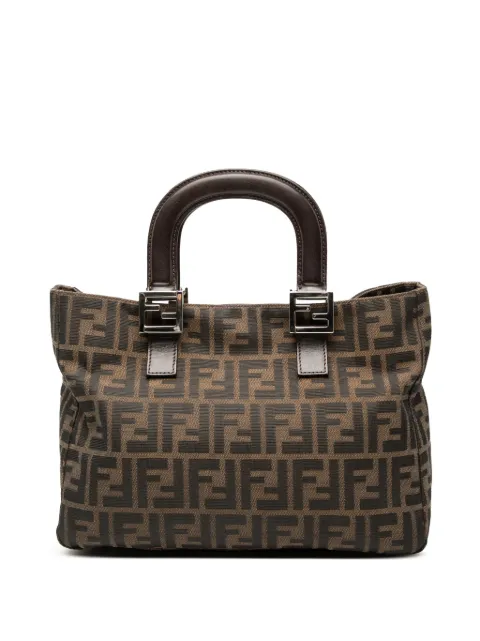Fendi Pre-Owned 20th Century Small Zucca Canvas Twins tote bag Brown 71GN28DTC9UWJ8N5