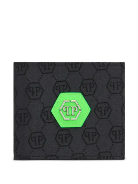 Philipp Plein French wallet jacquard monogram Black PAFAMWE0074PTE003N