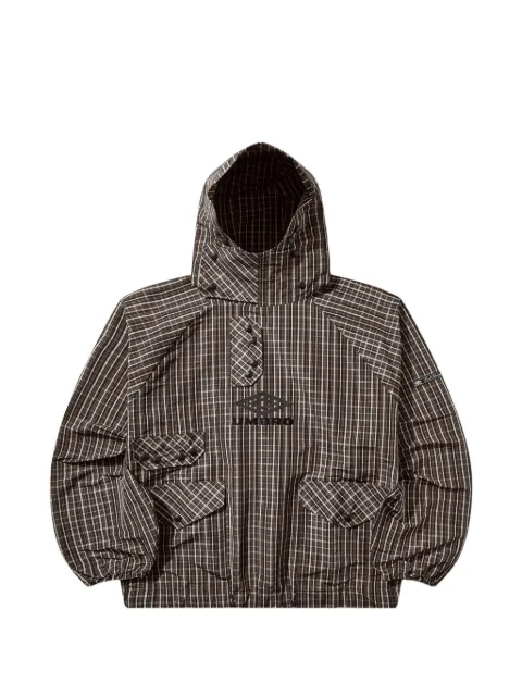 UMBRO checked hooded jacket Brown UBMW0470FA300BEG0015