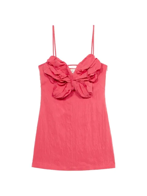 Blumarine butterfly-appliqué mini dress Pink 4A476A