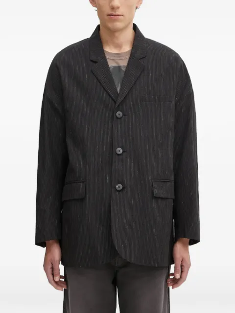visvim pinstripe-pattern blazer Black 125105013025
