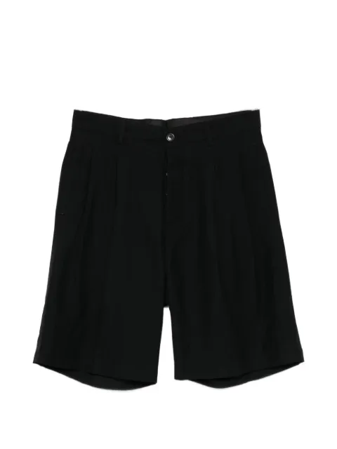 Laneus pleated shorts Black S6LAMASH090
