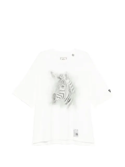 Maison MIHARA YASUHIRO zebra-print T-shirt White J16TS851