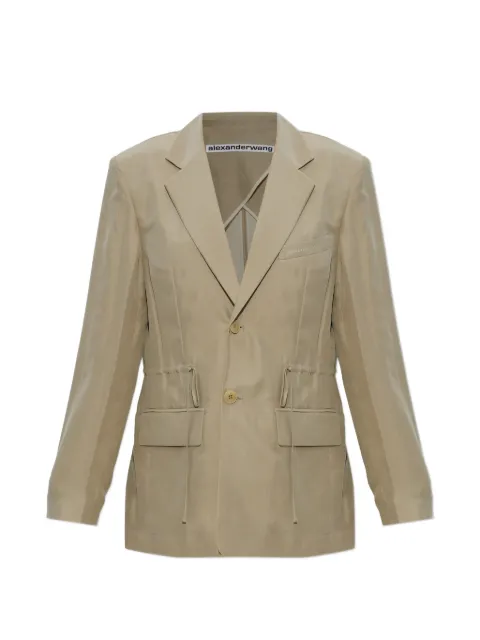 Alexander Wang drawstring pocket blazer Neutrals 1WC2262727365A