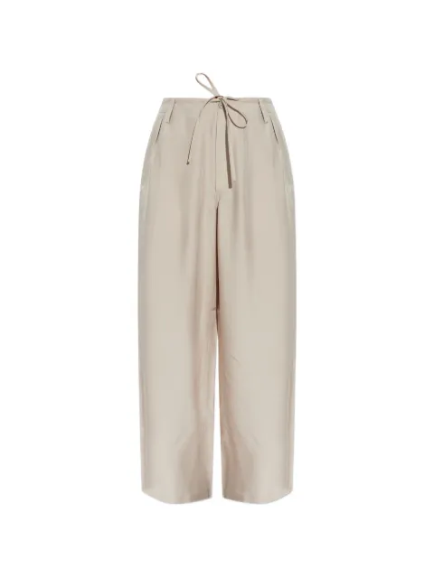 Y-3 drawstring trousers Neutrals KQ7299