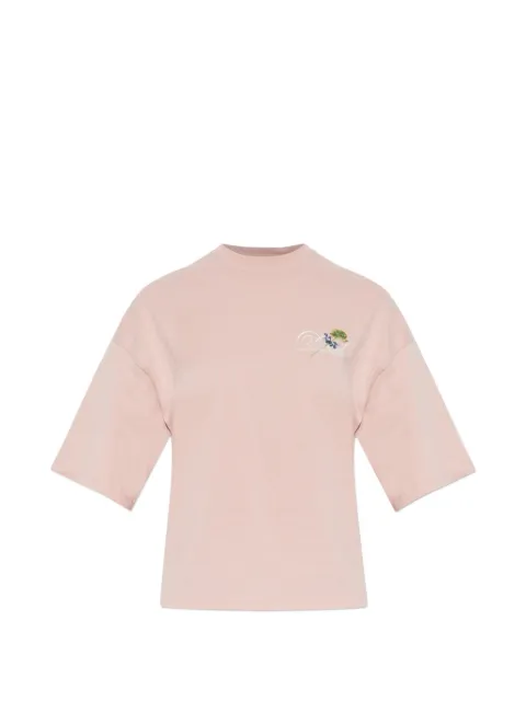 Diesel T-Cropyn embroidered-logo T-shirt Pink A225070JMBD