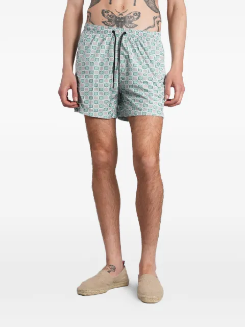 Tagliatore geometric-print drawstring swim shorts Blue NTE260326E239