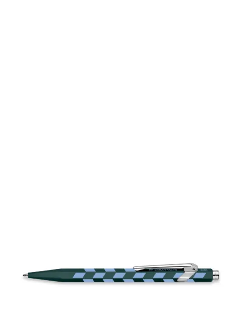 Caran d'Ache 849™ Mosaic checkered pen Green CDMPNM849602