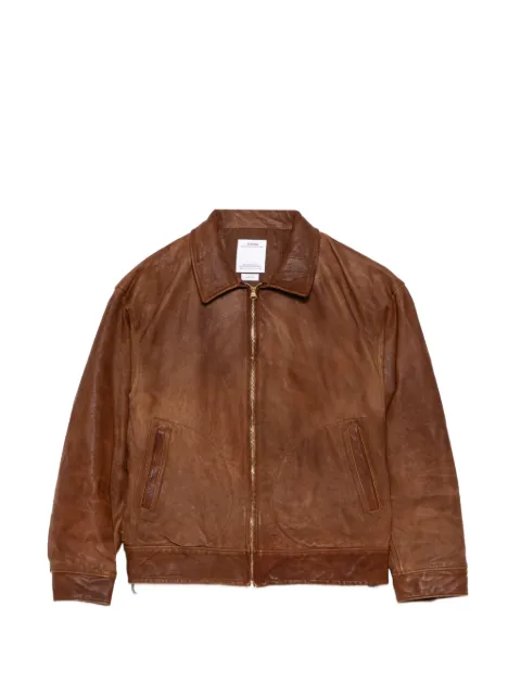 visvim Strato leather jacket Brown 126105014003