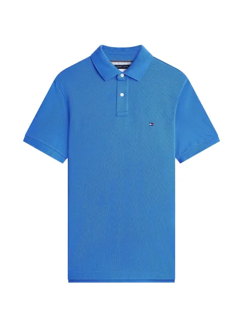 Tommy Hilfiger logo-detail polo shirt Blue MW0MW17770