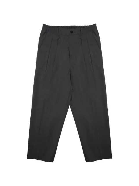 Low Brand pleated elasticated-waist trousers Grey LP26004N06