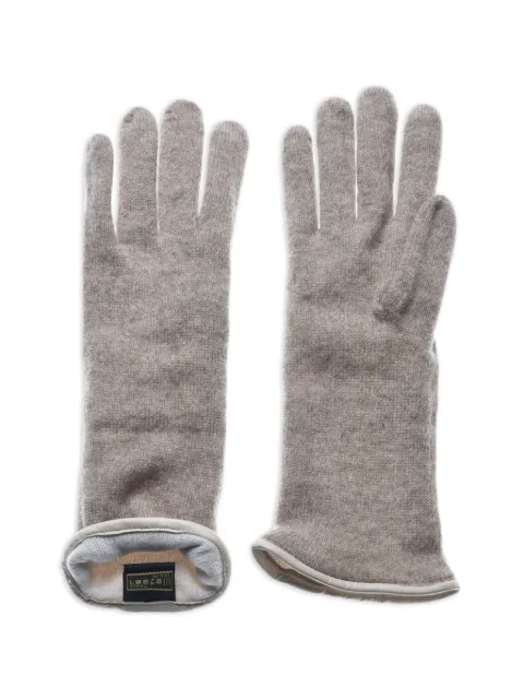 Restelli knit gloves Neutrals 305