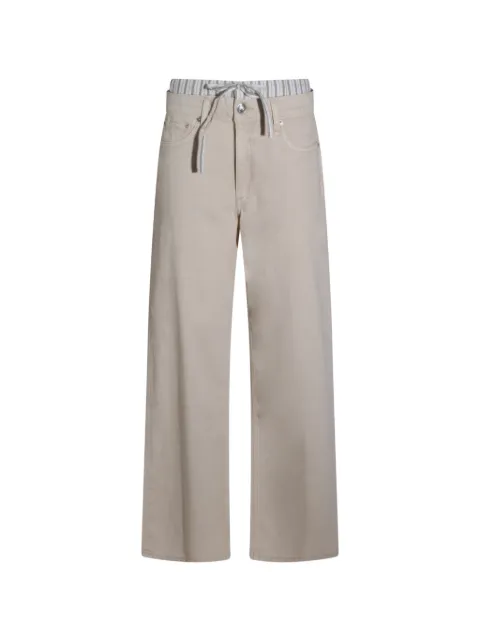 rag & bone striped-waist drawstring jeans Neutrals RJ0326S1FSTSANDSTRIPE