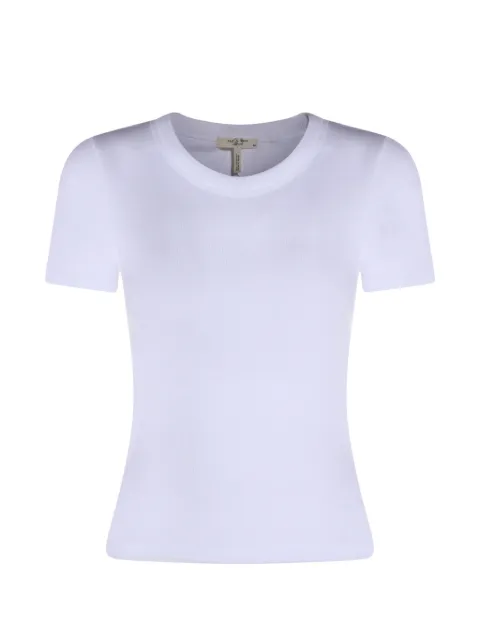rag & bone ribbed T-shirt White RE9B26ST3EW