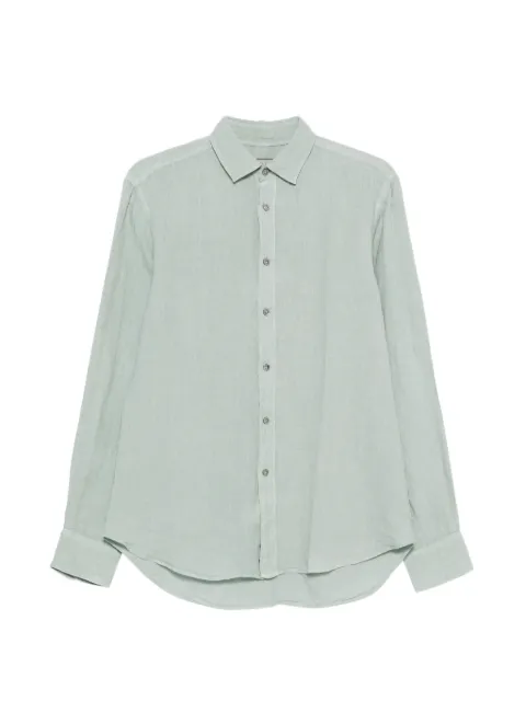 Canali point-collar shirt Green GM02128CSL7077