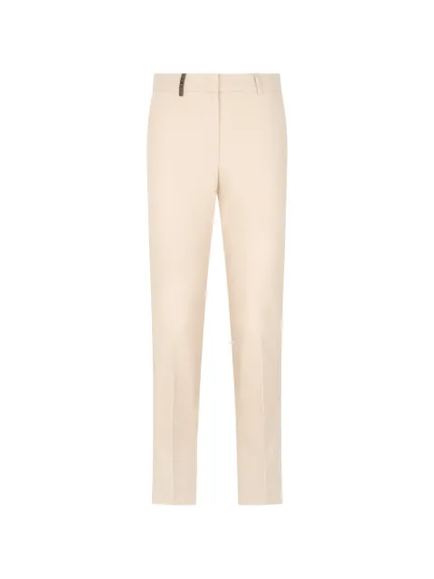 Peserico concealed-fastening trousers Neutrals M04826J001953
