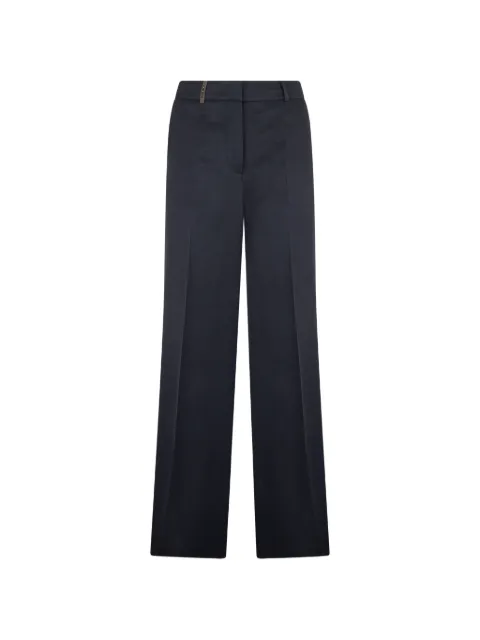 Peserico pressed-crease trousers Blue A0433501926
