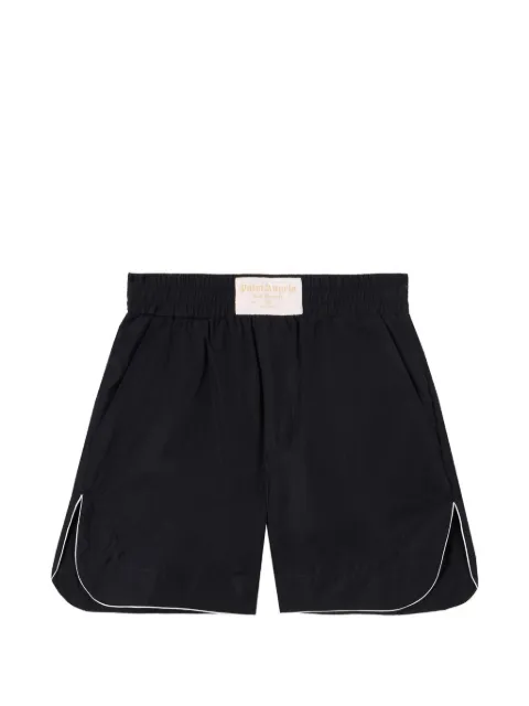 Palm Angels curved logo shorts Black PWCB028S26FAB001