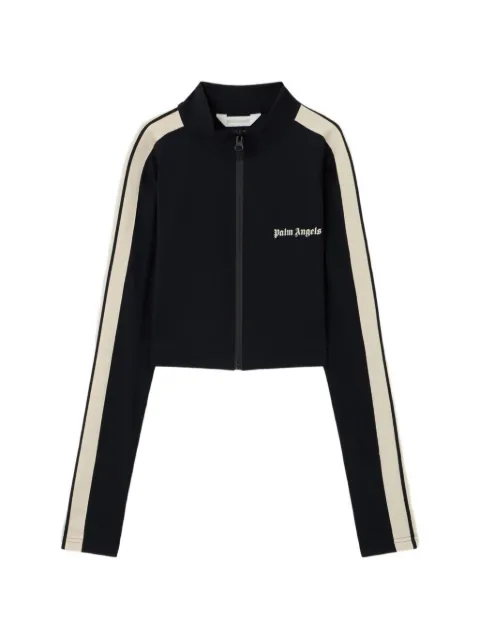 Palm Angels logo stripe sweatshirt Black PWVB001S26FAB001