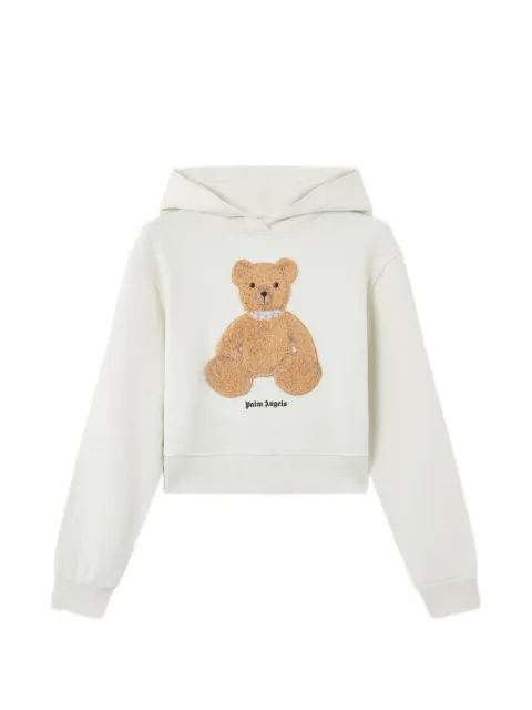 Palm Angels bear-graphic hoodie White PWBB069S26FLE008