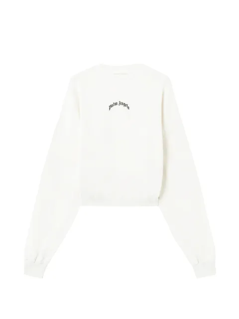 Palm Angels logo-print sweatshirt Neutrals PWBA05DS26FLE0010310