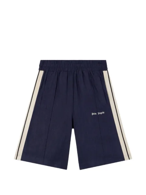 Palm Angels logo track shorts Blue PMCB05CS26FAB0014603